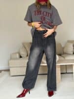⁦TIAGO-ג'ינס ג׳וי שחור⁩ – תמונה ⁦2⁩