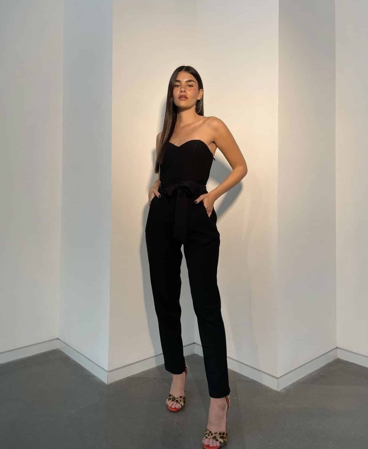 Screenshot ISABELLA-אוברול ערב מונרו שחור – תמונה 1