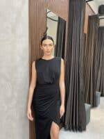 ⁦שמלת ערב רונה שחורה⁩ – תמונה ⁦4⁩