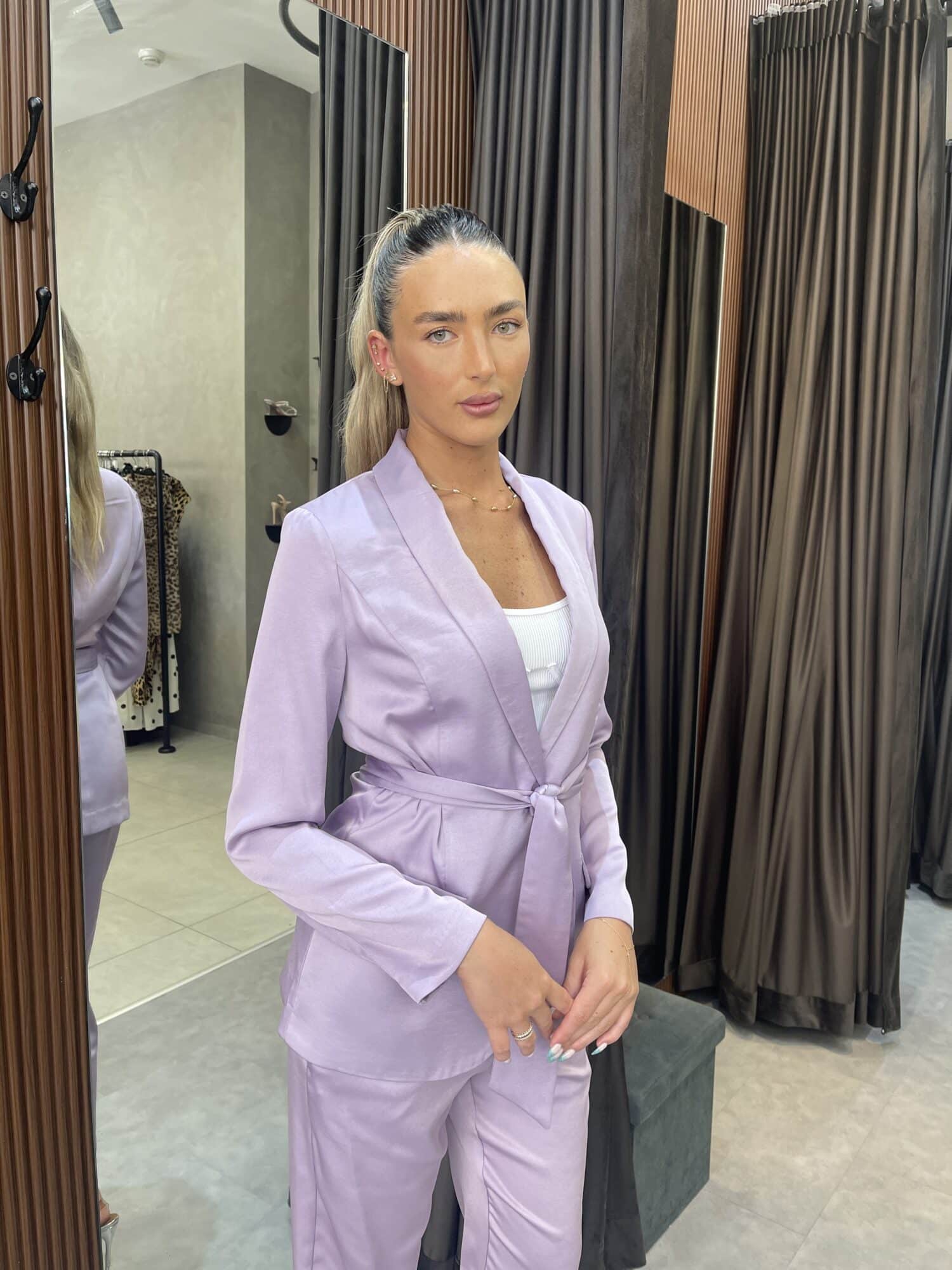 ⁦ISABELLA-חליפת יולין סגולה⁩ – תמונה ⁦5⁩