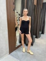 ⁦FAV-אוברול סקייט קצר שחור⁩ – תמונה ⁦2⁩