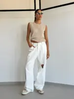 ⁦TIAGO-ג'ינס ליהי לבן⁩ – תמונה ⁦3⁩