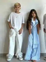 ⁦TIAGO KIDS- גינס  ארי לבן- ילדות⁩ – תמונה ⁦3⁩
