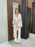⁦ISABELLA-חליפת מכנסיים נסיה ורודה⁩ – תמונה ⁦3⁩