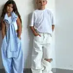 TIAGO KIDS- גינס מילאן לבן- ילדות