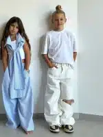 TIAGO KIDS- גינס מילאן לבן- ילדות