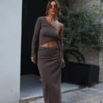 חולצת מיילו כתך אחת חומה