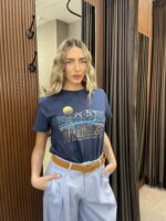 חולצה טי ווש כחולה wrangler – תמונה 4