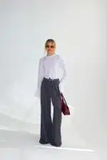⁦חולצת ליקה לבן⁩ – תמונה ⁦3⁩