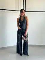 ⁦TIAGO-ג'ינס נוהר שחור⁩ – תמונה ⁦4⁩