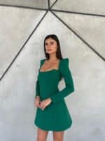 ⁦שמלת ערב קליאו ירוקה⁩ – תמונה ⁦2⁩