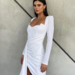 שמלת ערב  לבנה  רותם