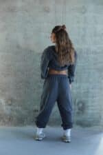 ⁦מכנס גומי אנדרו אפור פלדה⁩ – תמונה ⁦4⁩