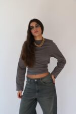 ⁦BAT7 חולצת סול אפורה⁩ – תמונה ⁦2⁩