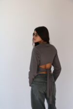⁦BAT7 חולצת סול אפורה⁩ – תמונה ⁦3⁩