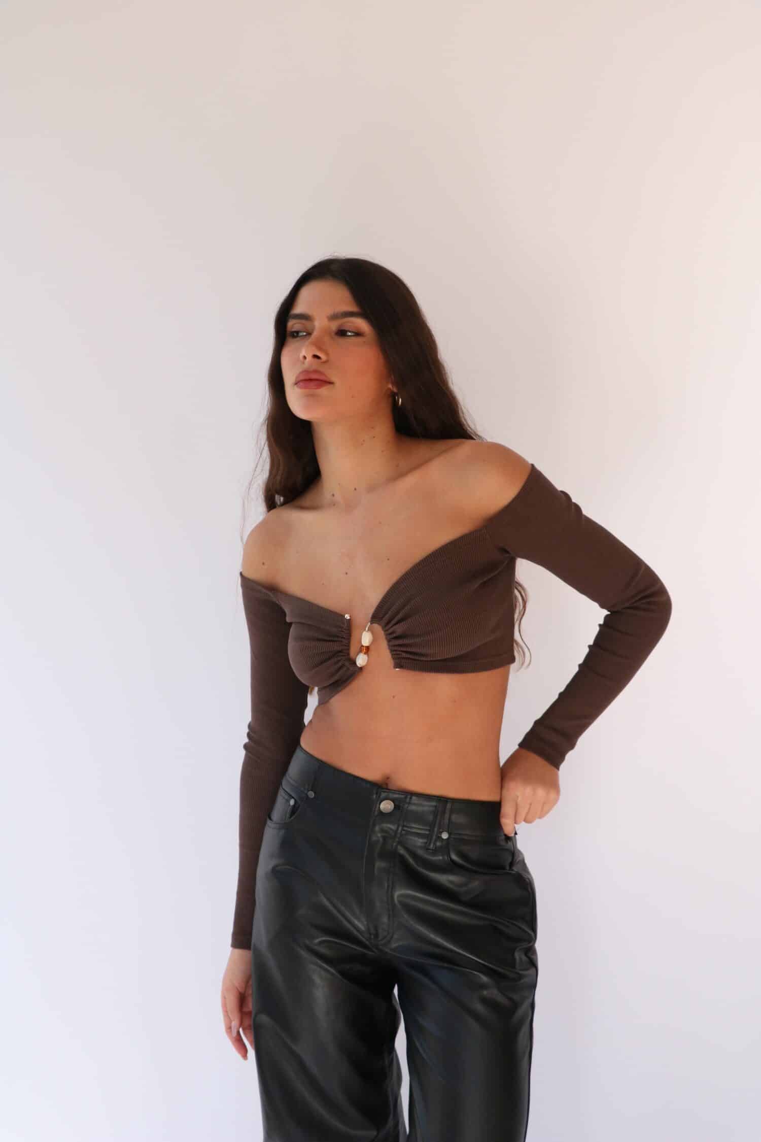 ⁦BAT7 טופ אבזם הלני -צבעים⁩ – תמונה ⁦5⁩