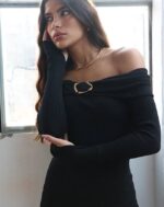 ⁦שמלת לני- שחור⁩ – תמונה ⁦3⁩