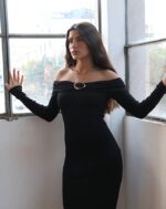 ⁦שמלת לני- שחור⁩ – תמונה ⁦2⁩