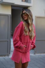 ⁦חצאית טיילור -אדומה⁩ – תמונה ⁦3⁩