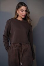 ⁦RFAחולצת קרופ אור- שחור⁩ – תמונה ⁦4⁩