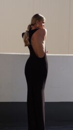 ⁦LUAR- שמלת מקסי אסיה-שחורה⁩ – תמונה ⁦6⁩