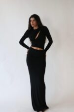 ⁦שמלת אמיליה שחורה⁩ – תמונה ⁦5⁩