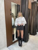 ⁦FAVOLA מכנס גליטר שחור אבנים⁩ – תמונה ⁦2⁩