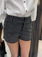 ⁦FAVOLA מכנס גליטר שחור אבנים⁩ – תמונה ⁦5⁩