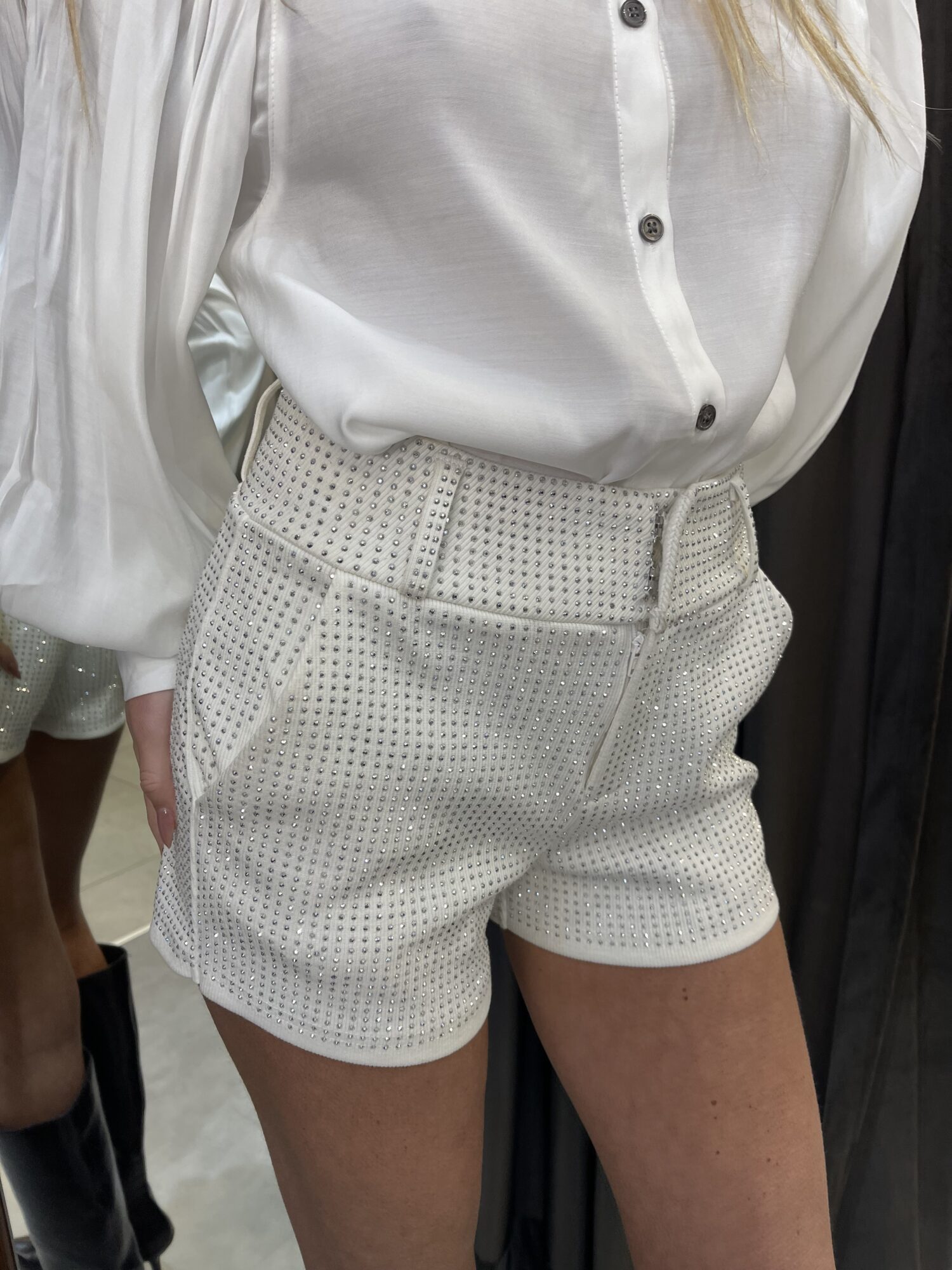 ⁦FAVOLA מכנס גליטר לבן אבנים⁩ – תמונה ⁦2⁩