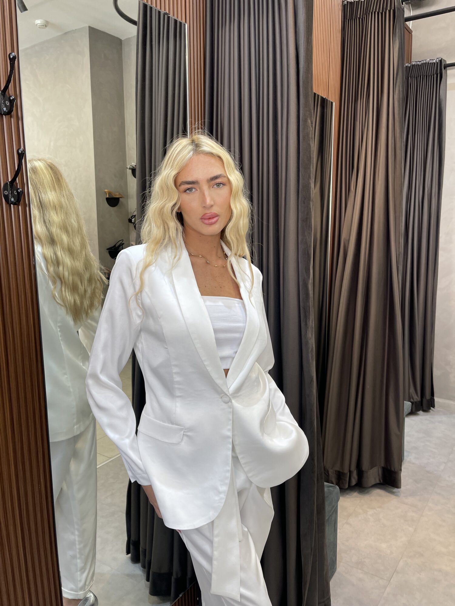 ⁦ISABELLA -חליפת יולין לבנה⁩ – תמונה ⁦2⁩