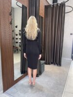 ⁦שמלת מידי נונה -שחור⁩ – תמונה ⁦6⁩