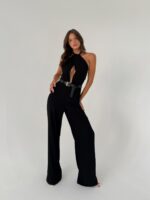 ⁦CUP OF TEE- אוברול סיארה- שחור⁩ – תמונה ⁦2⁩