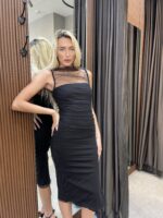 ⁦FAV- שמלת גנזי שחורה⁩ – תמונה ⁦9⁩