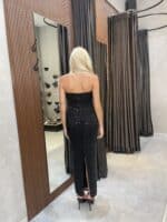 ⁦FAV-שמלת מקסי בראון -שחורה⁩ – תמונה ⁦4⁩