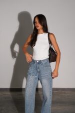 ⁦GOVANA- ג׳ינס פאנקי כחול בהיר⁩ – תמונה ⁦6⁩