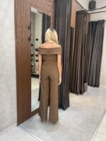 ⁦ISABELLA-אוברול ערב מונקו חום⁩ – תמונה ⁦4⁩