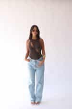 ⁦BAT7 גופיית לורנזה -חומה⁩ – תמונה ⁦2⁩