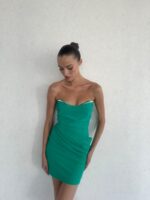⁦CUP OF TEE- שמלת נאיה ירוק⁩ – תמונה ⁦4⁩