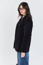 ⁦TIAGO- ג'קט קורן קורדרוי שחור⁩ – תמונה ⁦4⁩