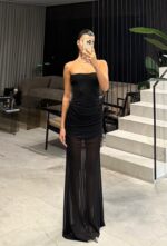 ⁦CUP OF TEE- שמלת לאסל - שחור⁩ – תמונה ⁦2⁩