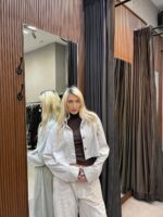 ⁦Reality- מכנס קורדרוי בלון - שמנת⁩ – תמונה ⁦4⁩