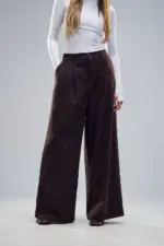 ⁦TIAGO - מכנס עופרי חום נקודות⁩ – תמונה ⁦4⁩