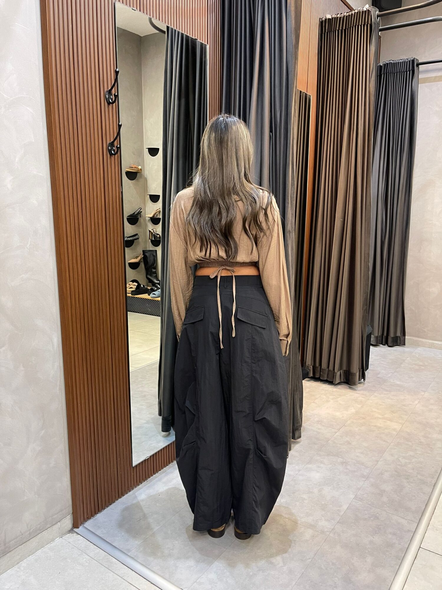⁦FAV מכנסי נורי בלון- שחור⁩ – תמונה ⁦3⁩