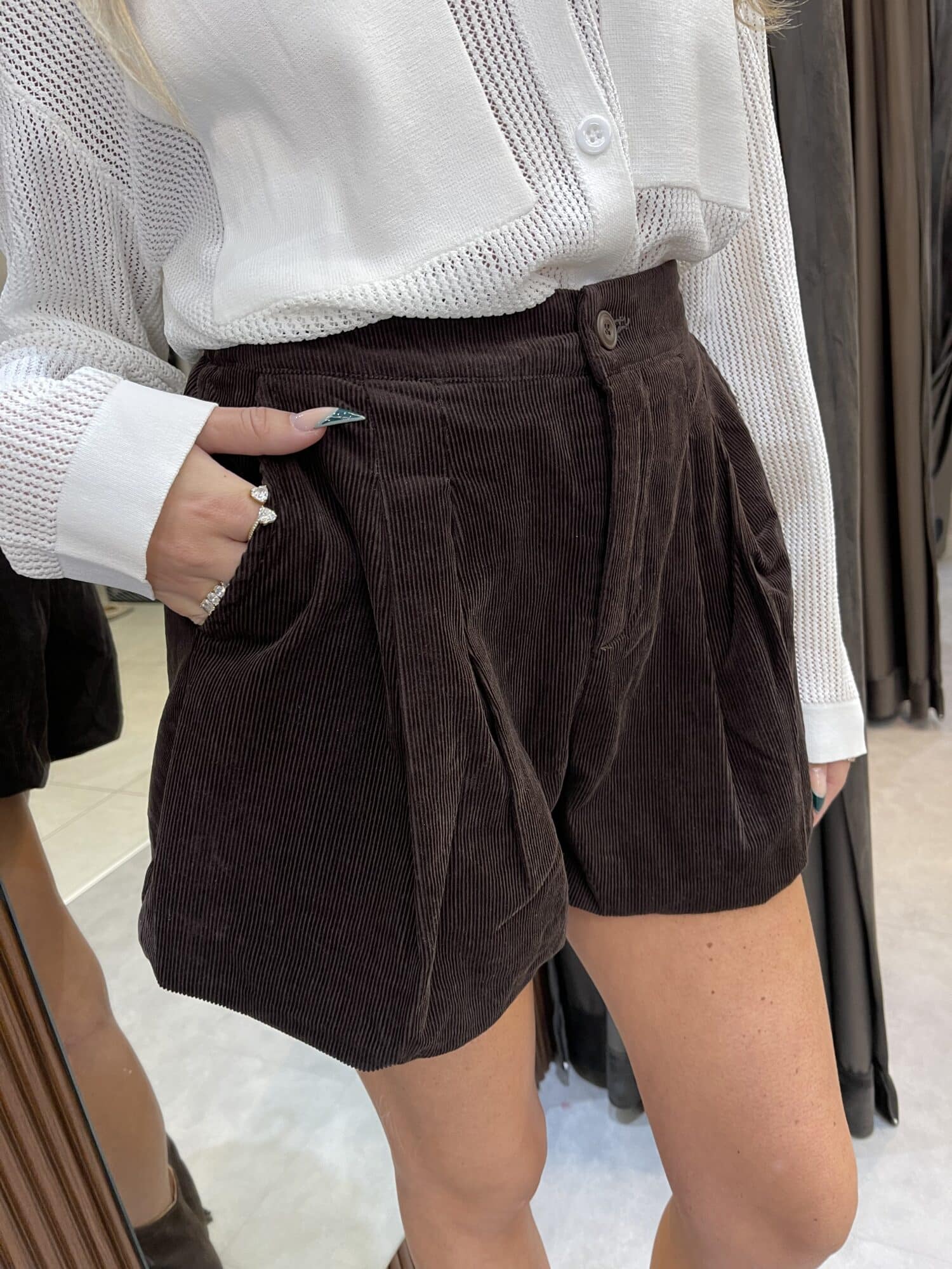 ⁦TIAGO - מכנס קורדרוי בלאן חום⁩ – תמונה ⁦3⁩