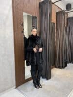 ⁦יבוא איטליה - ג'קט פרווה שילוב סריג⁩ – תמונה ⁦7⁩