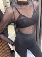 ⁦GOVANA בגד גוף מולאן-שחור⁩ – תמונה ⁦4⁩