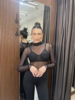 ⁦GOVANA בגד גוף מולאן-שחור⁩ – תמונה ⁦6⁩