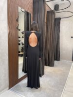 ⁦ISABELLA - שמלת מקסי אלין-שחור⁩ – תמונה ⁦5⁩