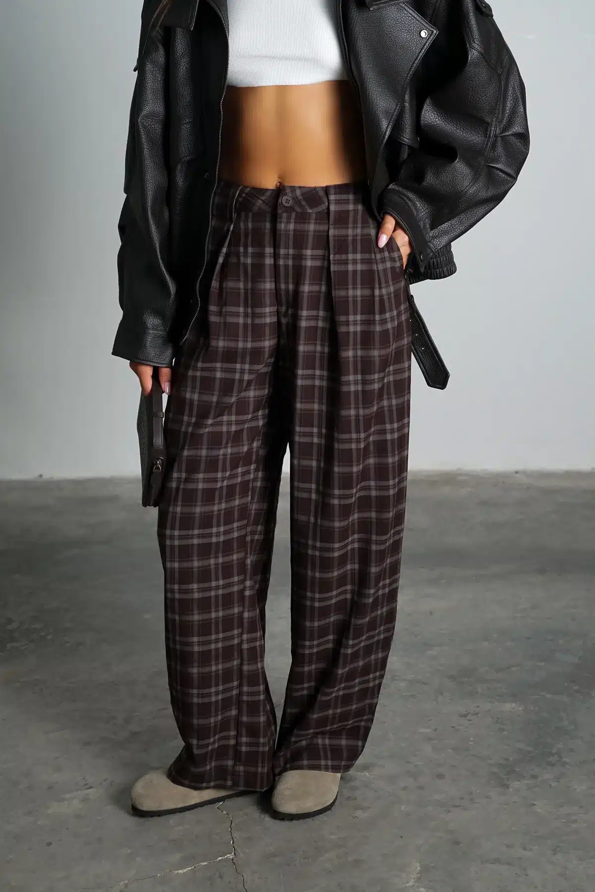 IMG_6037 GOVANA מכנסי קמינו משובץ – תמונה 1