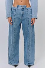 ⁦NURIT KIMHI - ג'ינס FRONT SEAM WIDE LEG JEANS⁩ – תמונה ⁦2⁩